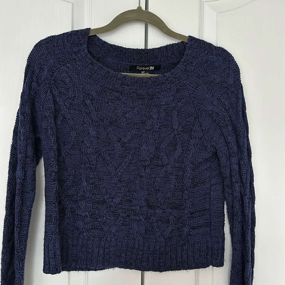Forever 21 cropped knit sweater